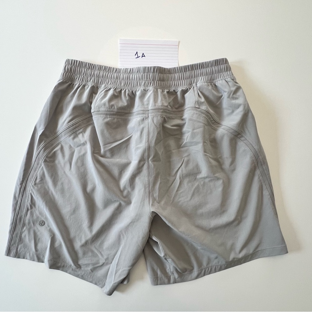 lululemon athletica Light Gray Men's Athletic Shorts - Picture 2 of 4